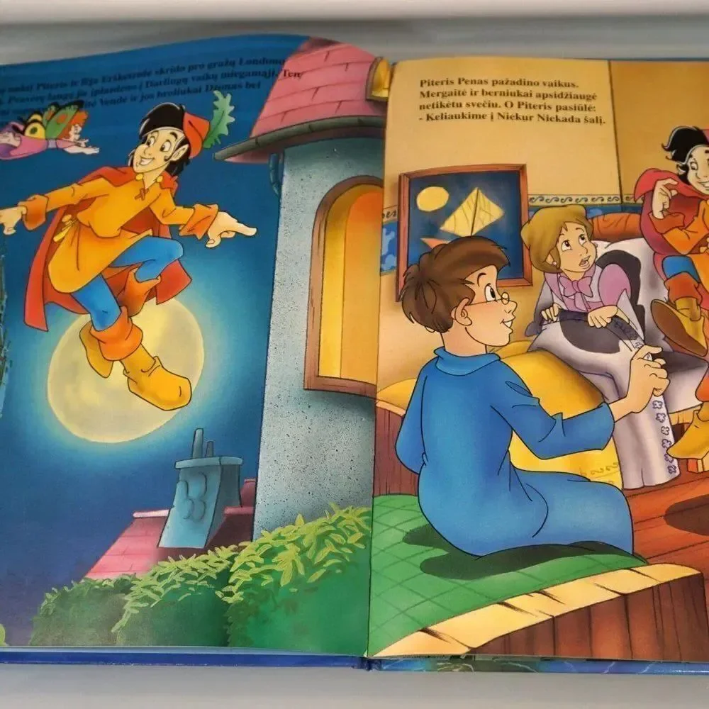 Lithuanian Book J.M. Barri PITERIS PENAS Vintage 1996 Hardcover Oversized 10x13